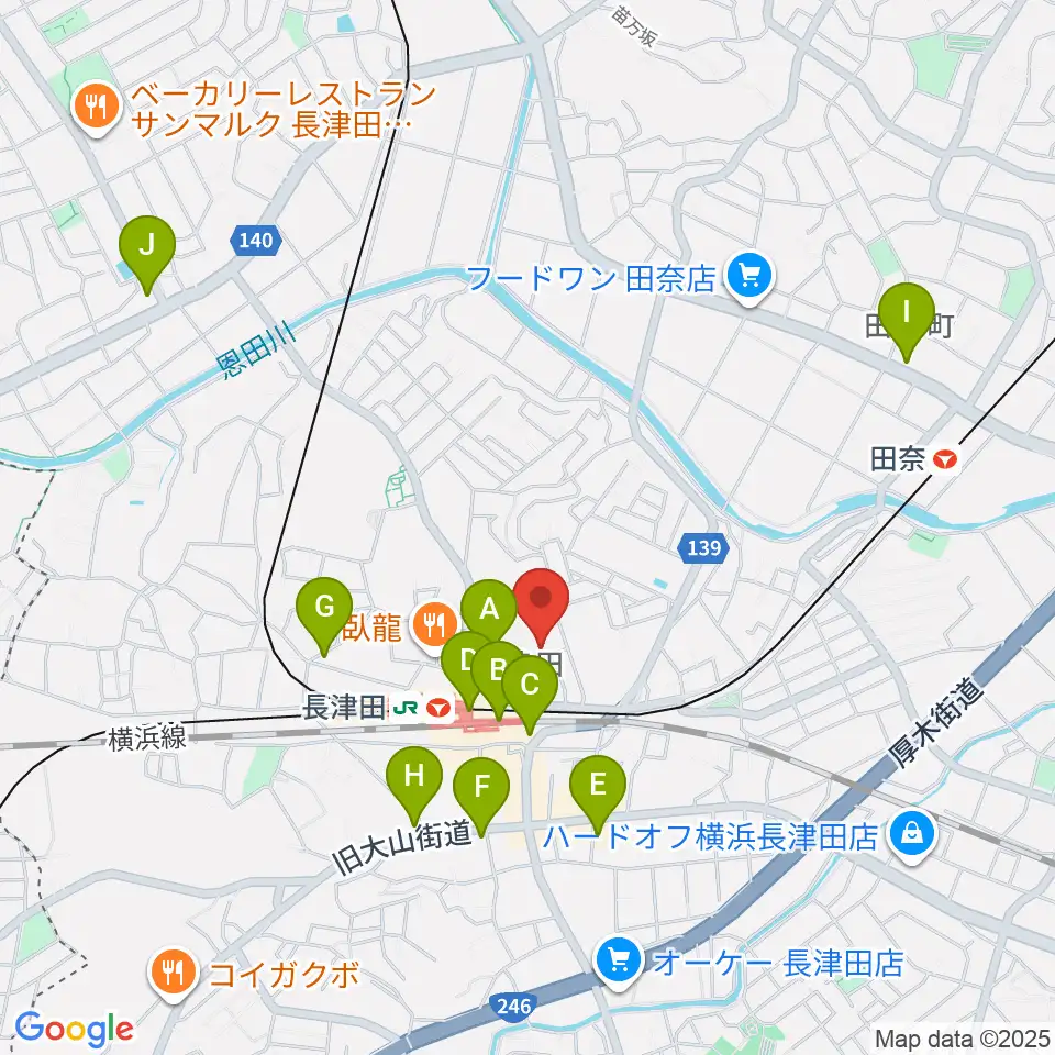 横浜市緑区民文化センター みどりアートパーク周辺のコンビニエンスストア一覧地図