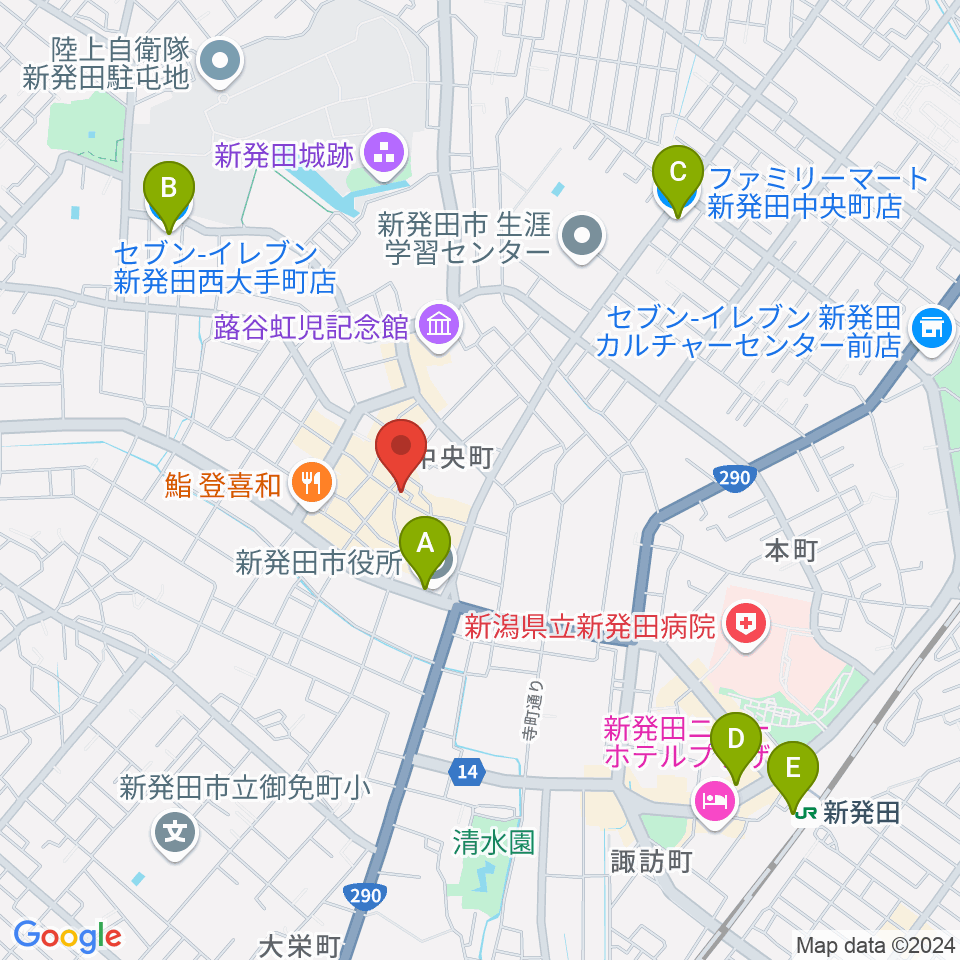 SHOWBEN小僧周辺のコンビニエンスストア一覧地図