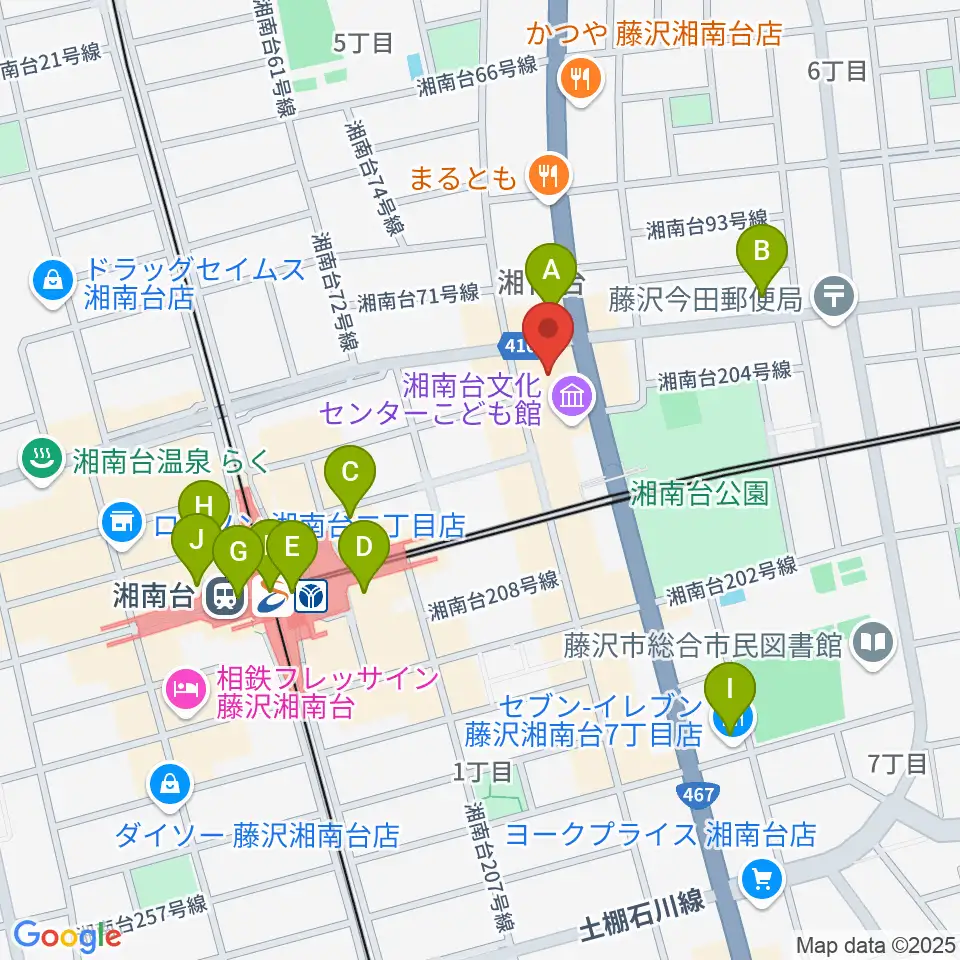湘南台文化センター市民シアター周辺のコンビニエンスストア一覧地図