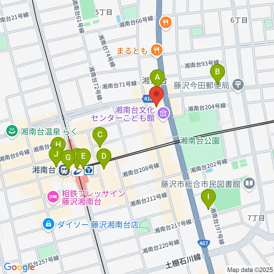 湘南台文化センター市民シアター周辺のコンビニエンスストア一覧地図