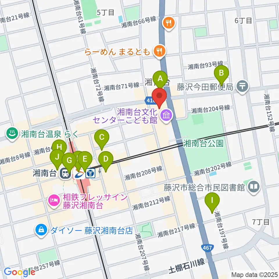 湘南台文化センター市民シアター周辺のコンビニエンスストア一覧地図