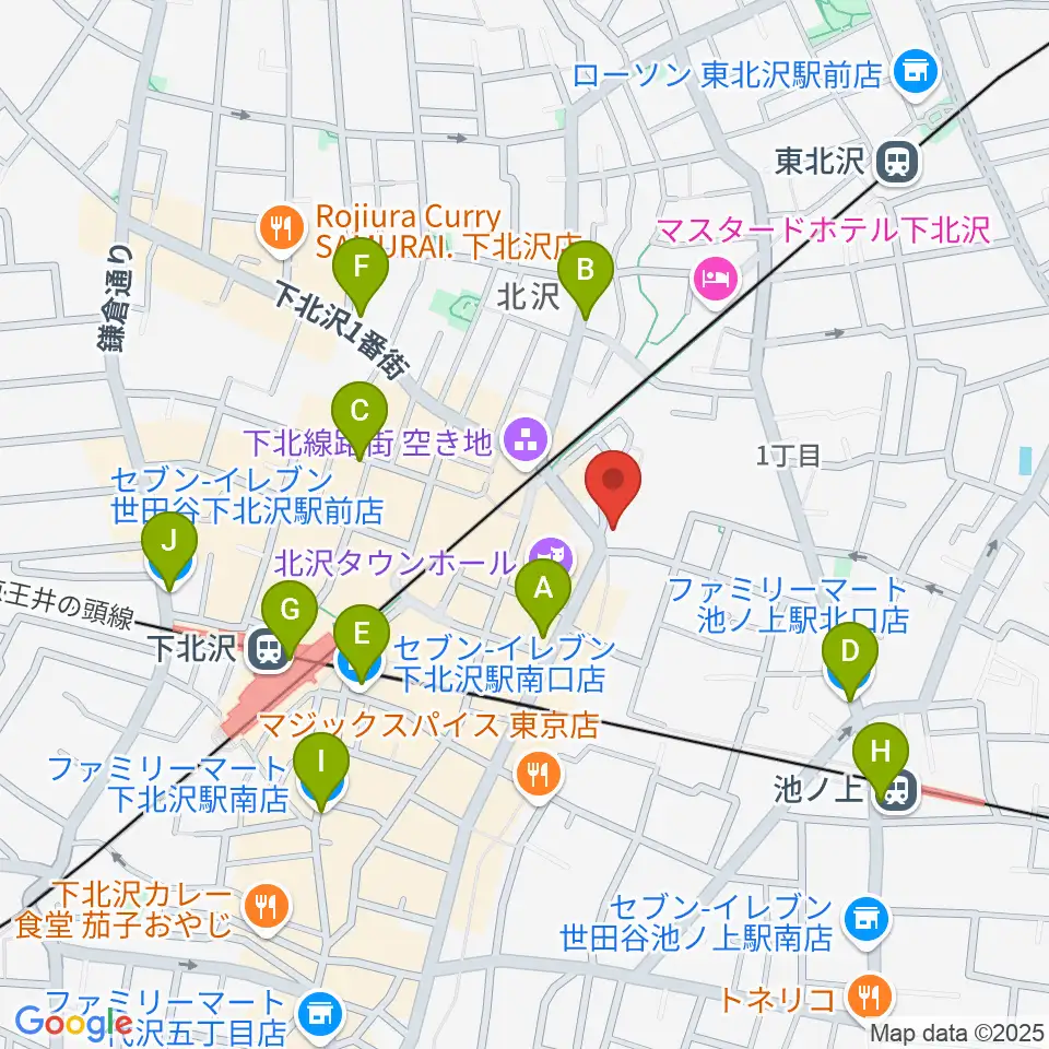 シアター711周辺のコンビニエンスストア一覧地図