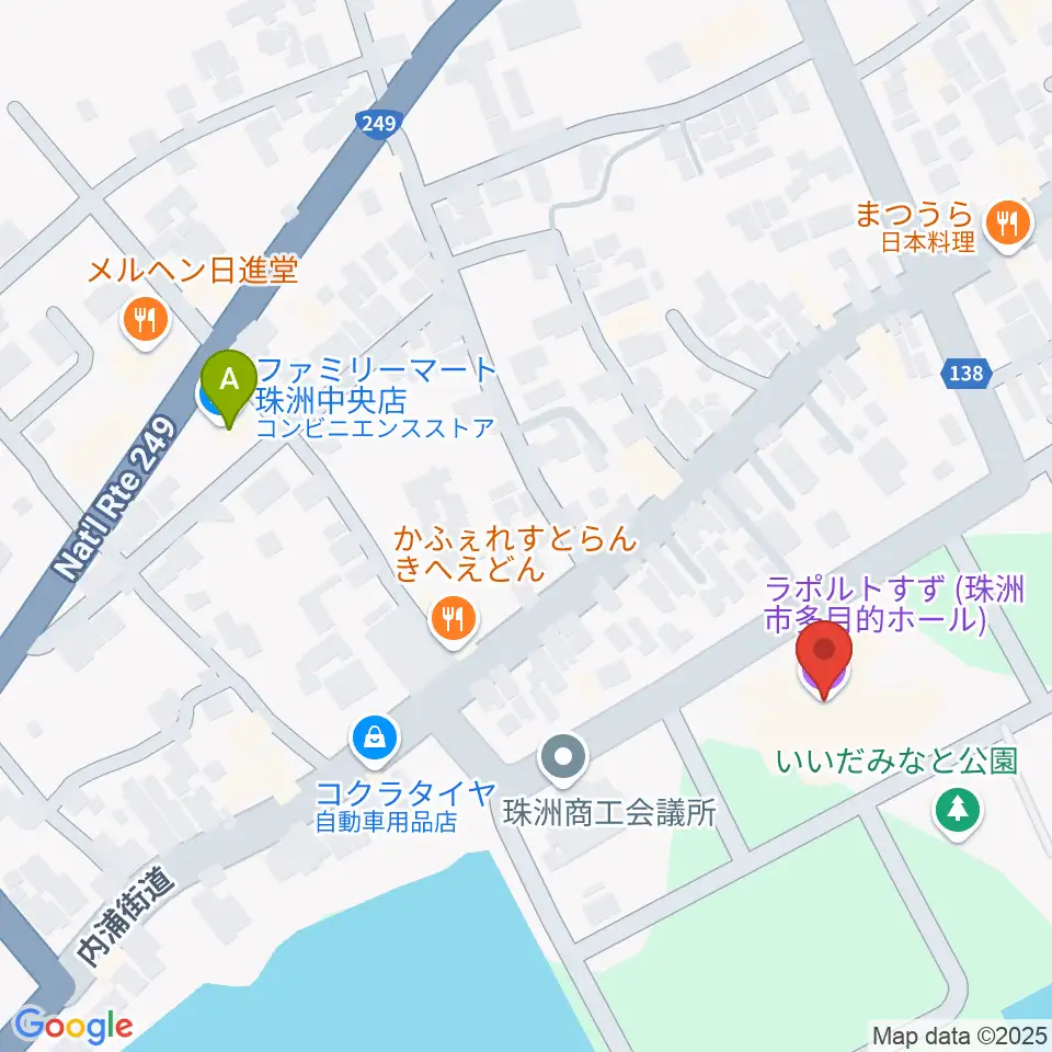 ラポルトすず周辺のコンビニエンスストア一覧地図