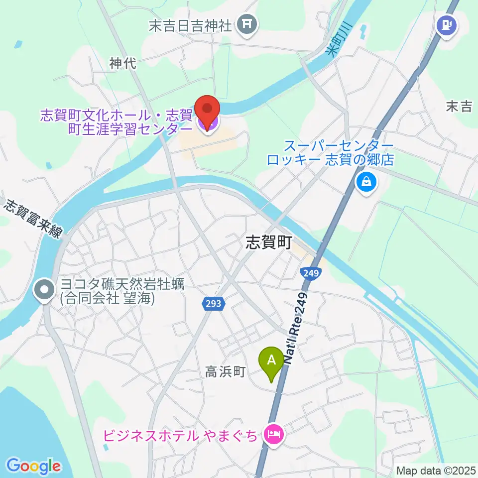 志賀町文化ホール・生涯学習センター周辺のコンビニエンスストア一覧地図