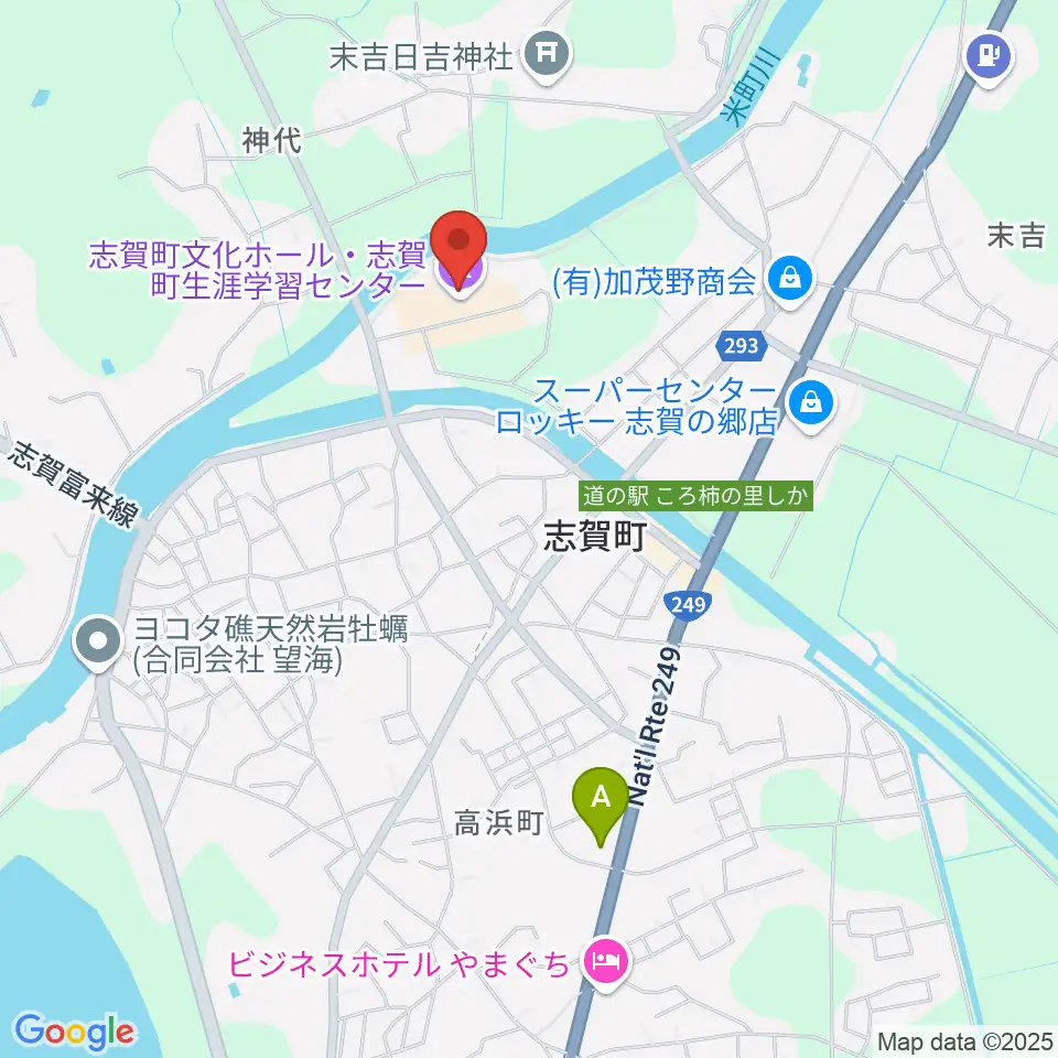 志賀町文化ホール・生涯学習センター周辺のコンビニエンスストア一覧地図