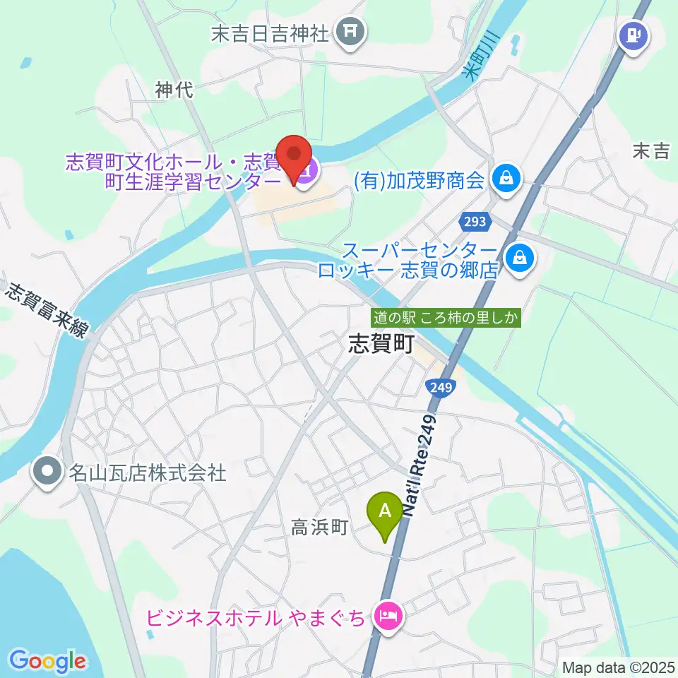志賀町文化ホール・生涯学習センター周辺のコンビニエンスストア一覧地図