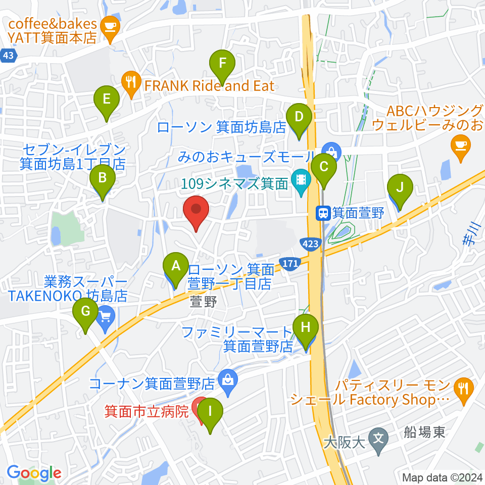 らいとぴあ21周辺のコンビニエンスストア一覧地図