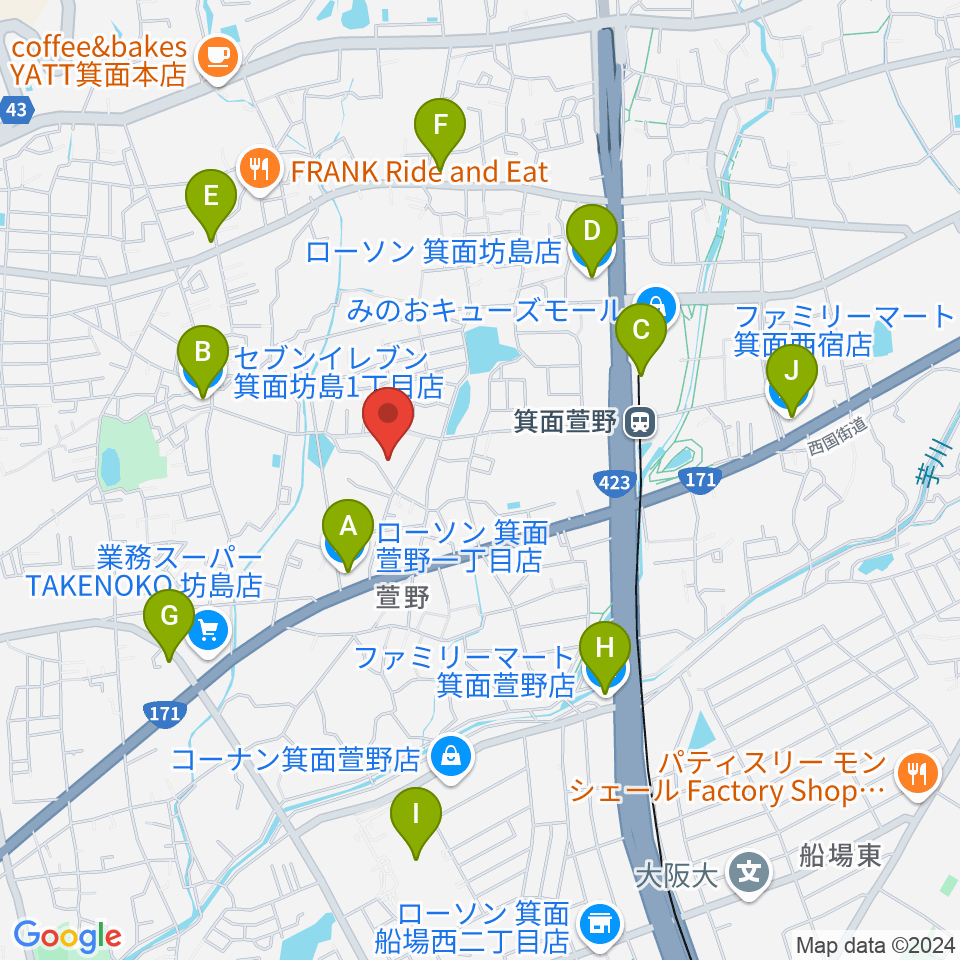 らいとぴあ21周辺のコンビニエンスストア一覧地図