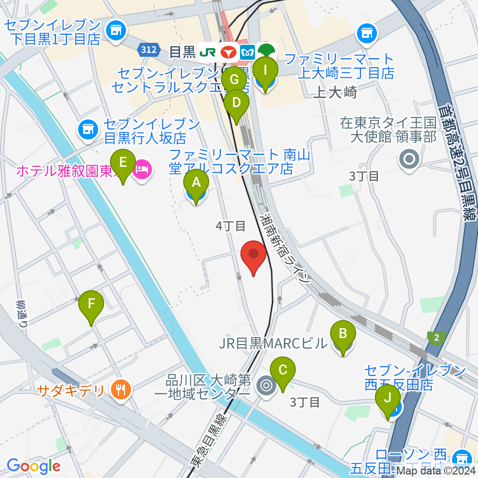 喜多能楽堂周辺のコンビニエンスストア一覧地図