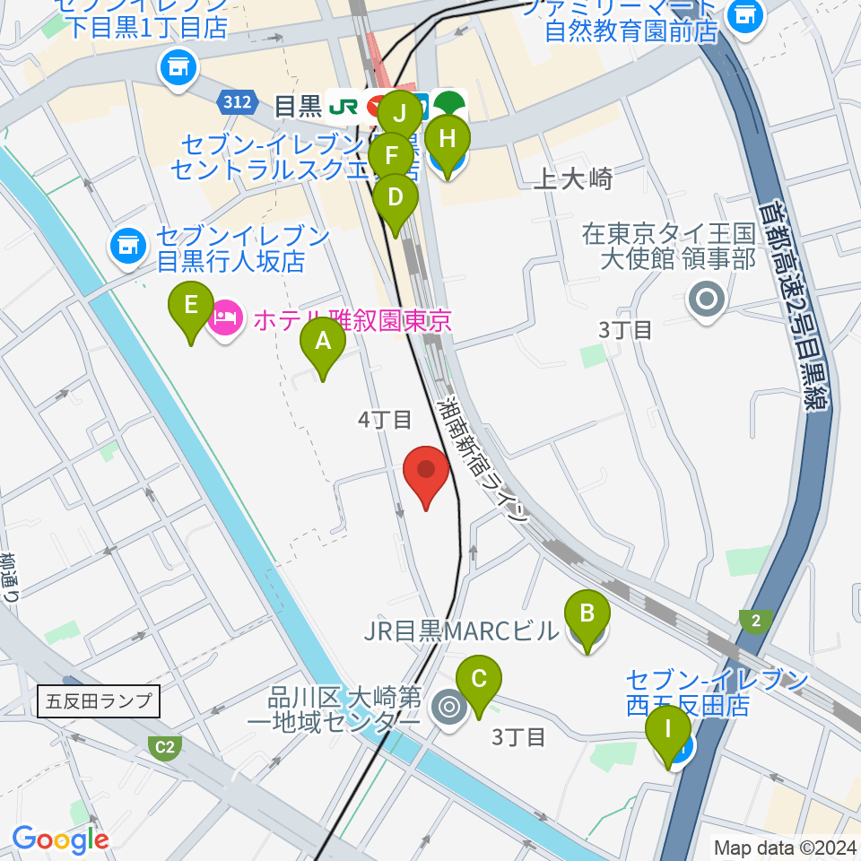 喜多能楽堂周辺のコンビニエンスストア一覧地図