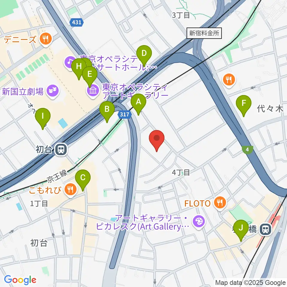 代々木能舞台周辺のコンビニエンスストア一覧地図