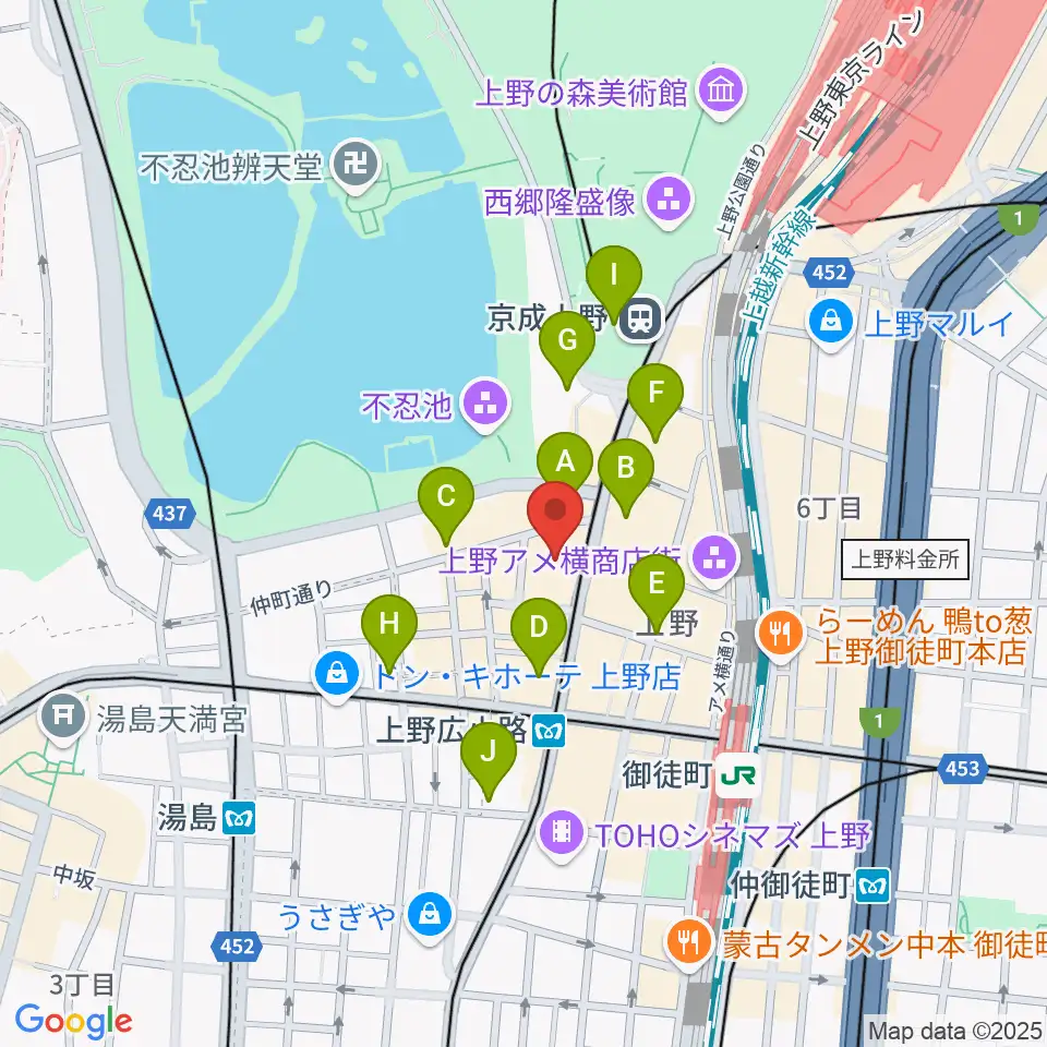 鈴本演芸場周辺のコンビニエンスストア一覧地図