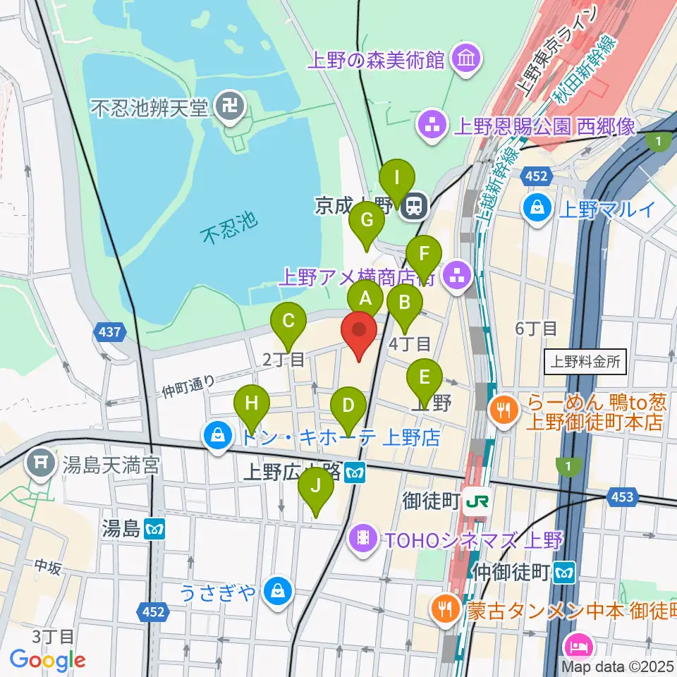 鈴本演芸場周辺のコンビニエンスストア一覧地図