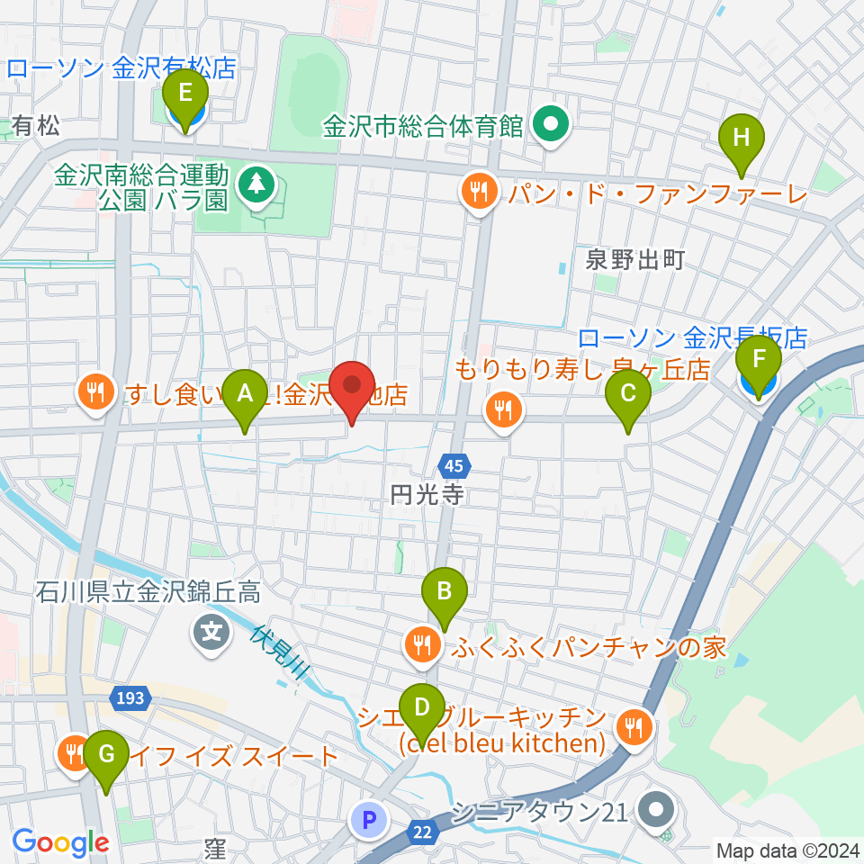 ミュージックベースエクストリーム周辺のコンビニエンスストア一覧地図