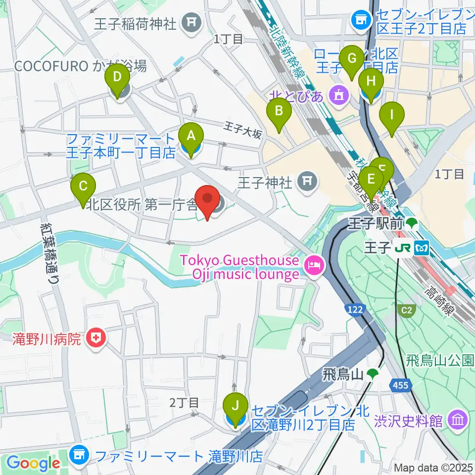 東京DTM作曲音楽学校周辺のコンビニエンスストア一覧地図