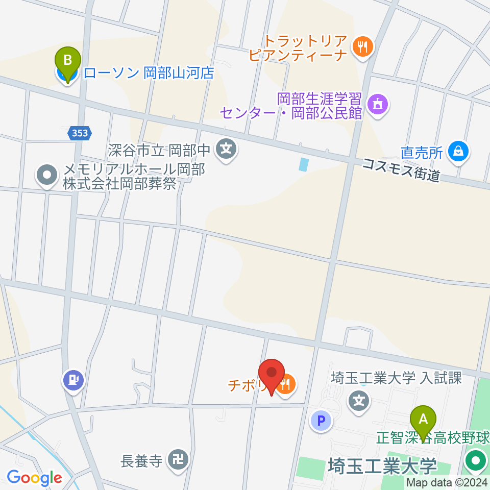 久保田ピアノ教室周辺のコンビニエンスストア一覧地図