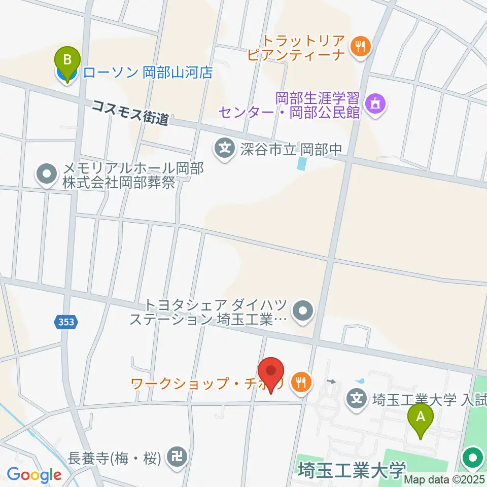 久保田ピアノ教室周辺のコンビニエンスストア一覧地図