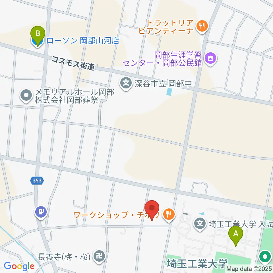 久保田ピアノ教室周辺のコンビニエンスストア一覧地図