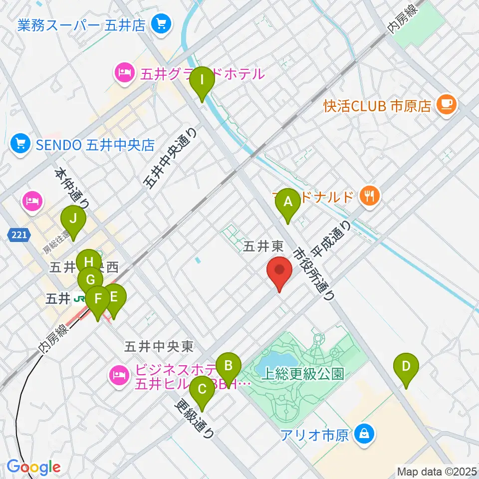 シツデン楽器周辺のコンビニエンスストア一覧地図