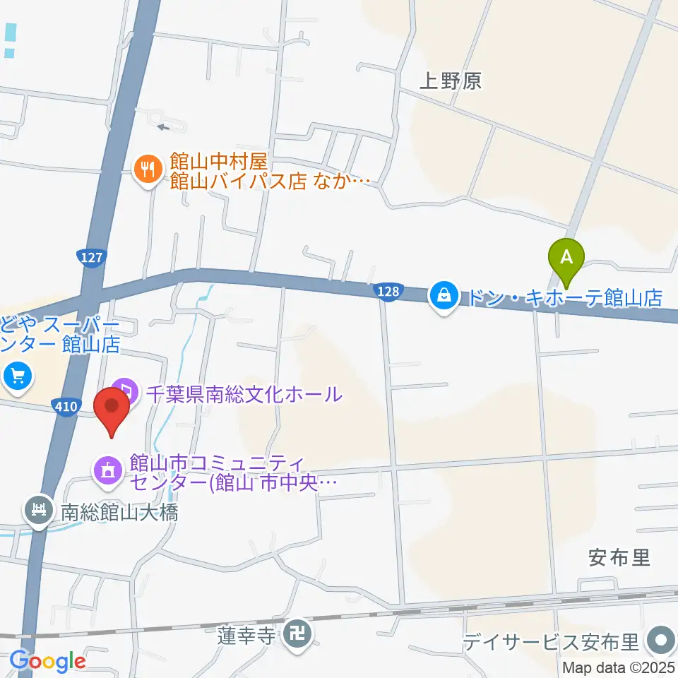 千葉県南総文化ホール周辺のコンビニエンスストア一覧地図