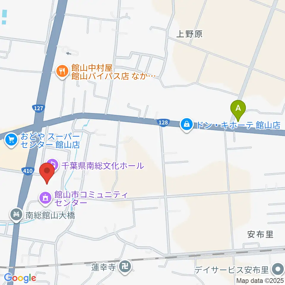 千葉県南総文化ホール周辺のコンビニエンスストア一覧地図