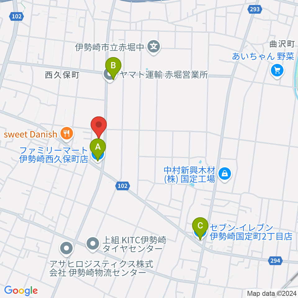 ワイズスタジオ周辺のコンビニエンスストア一覧地図