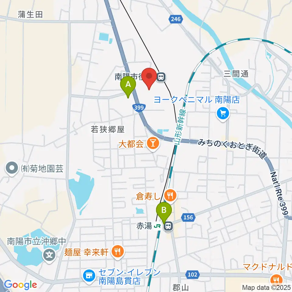 シェルターなんようホール周辺のコンビニエンスストア一覧地図