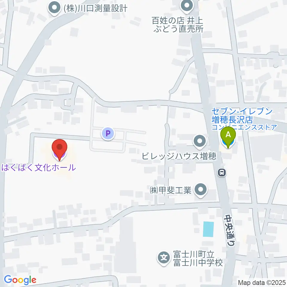 はくばく文化ホール周辺のコンビニエンスストア一覧地図