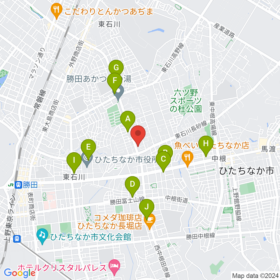 ブリックスホール周辺のコンビニエンスストア一覧地図