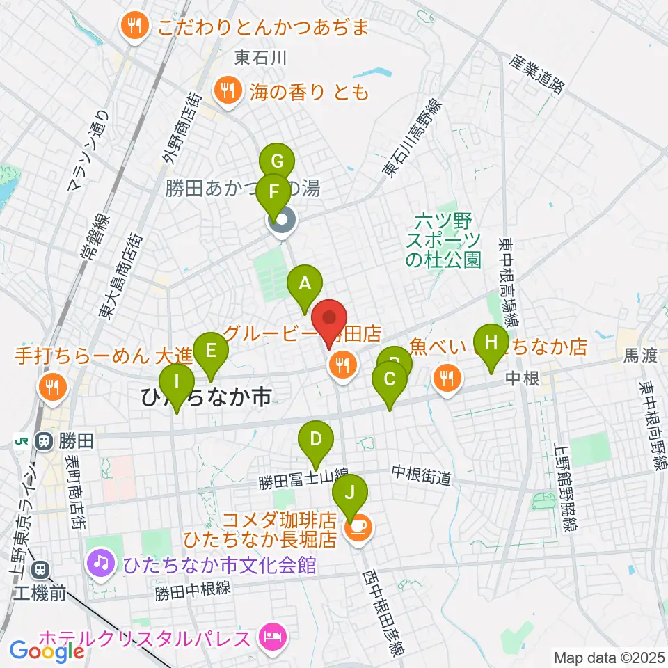 ブリックスホール周辺のコンビニエンスストア一覧地図
