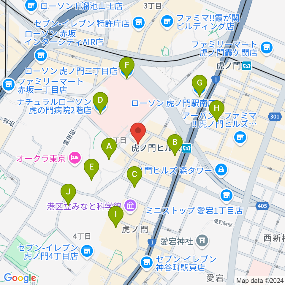 ニッショーホール周辺のコンビニエンスストア一覧地図