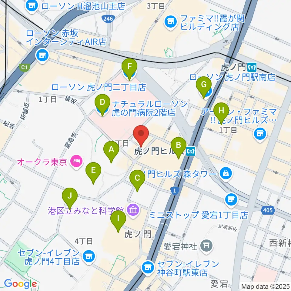 ニッショーホール周辺のコンビニエンスストア一覧地図