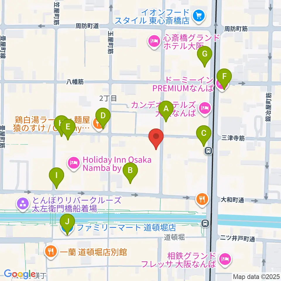 ロフトプラスワン・ウエスト周辺のコンビニエンスストア一覧地図