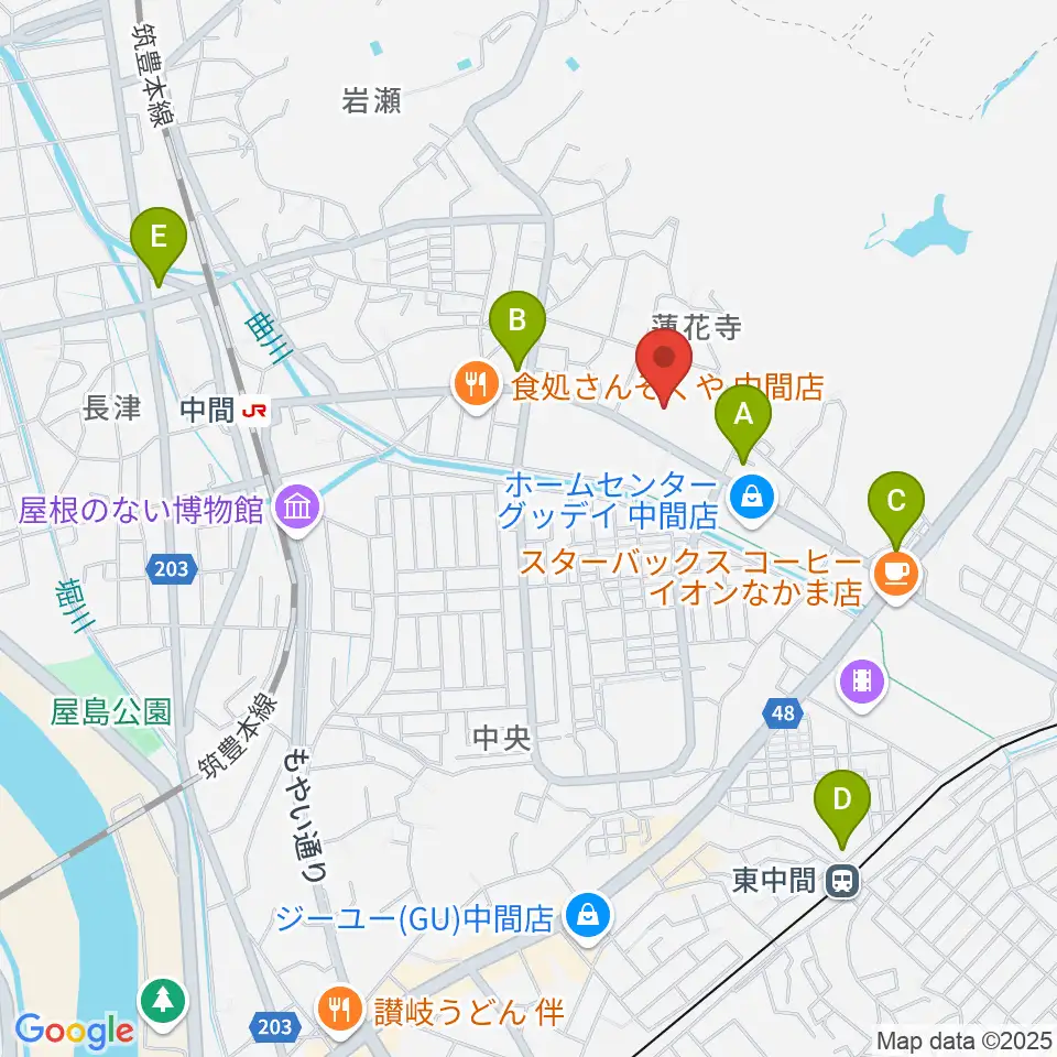 なかまハーモニーホール周辺のコンビニエンスストア一覧地図
