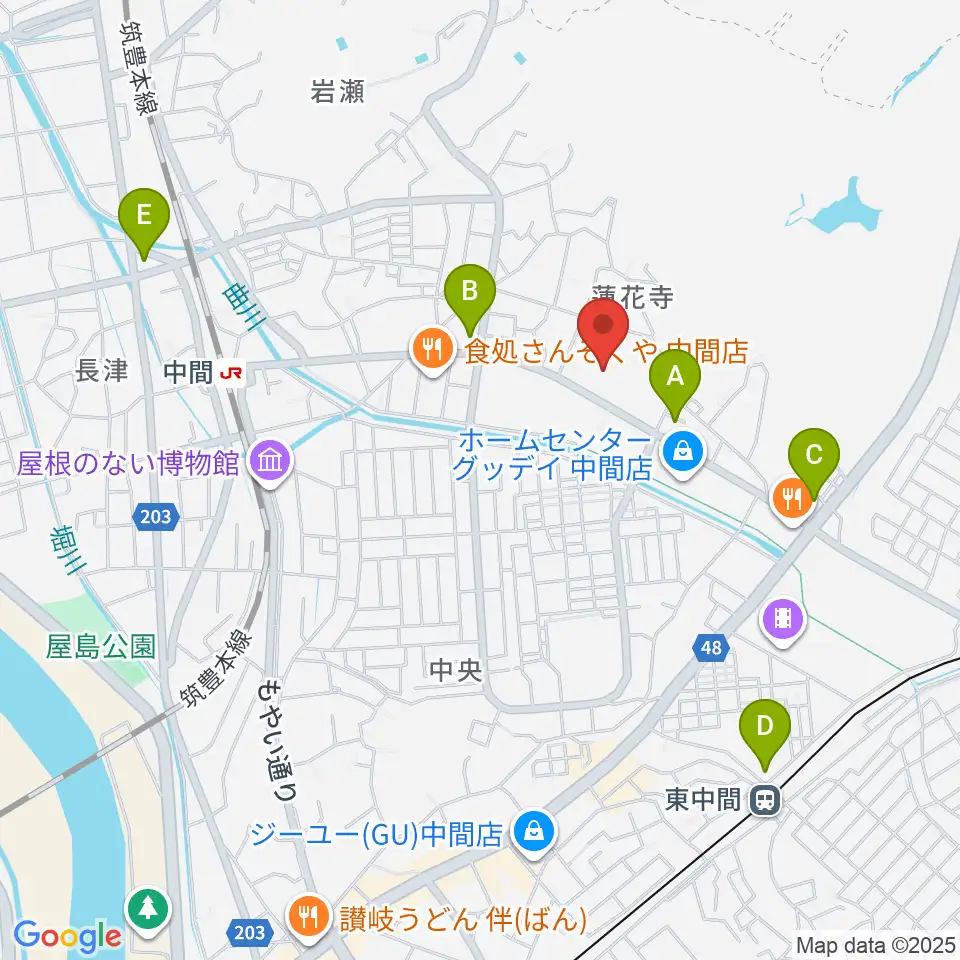 なかまハーモニーホール周辺のコンビニエンスストア一覧地図