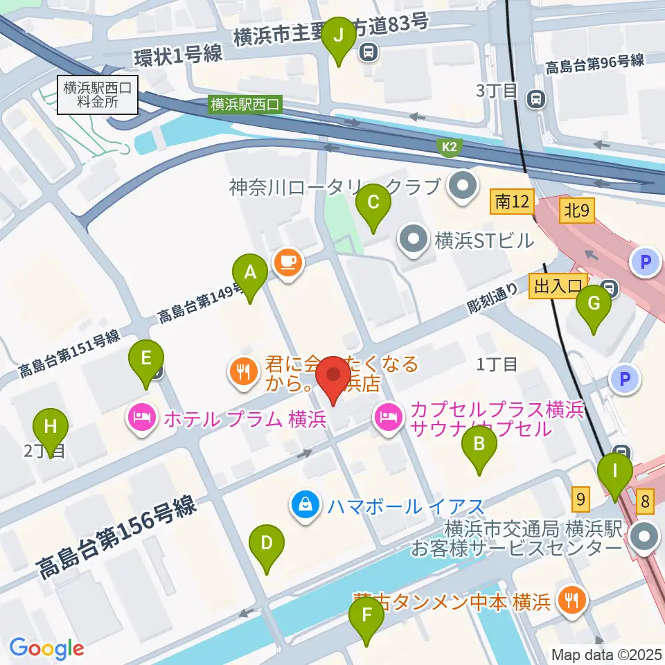 ムラマツ・フルート・レッスンセンター横浜周辺のコンビニエンスストア一覧地図