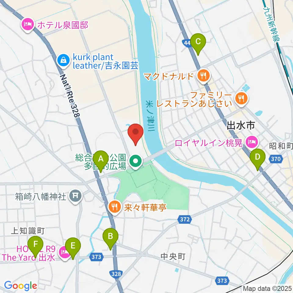 マルマエホール出水周辺のコンビニエンスストア一覧地図