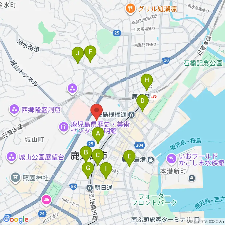 カクイックス交流センター周辺のコンビニエンスストア一覧地図