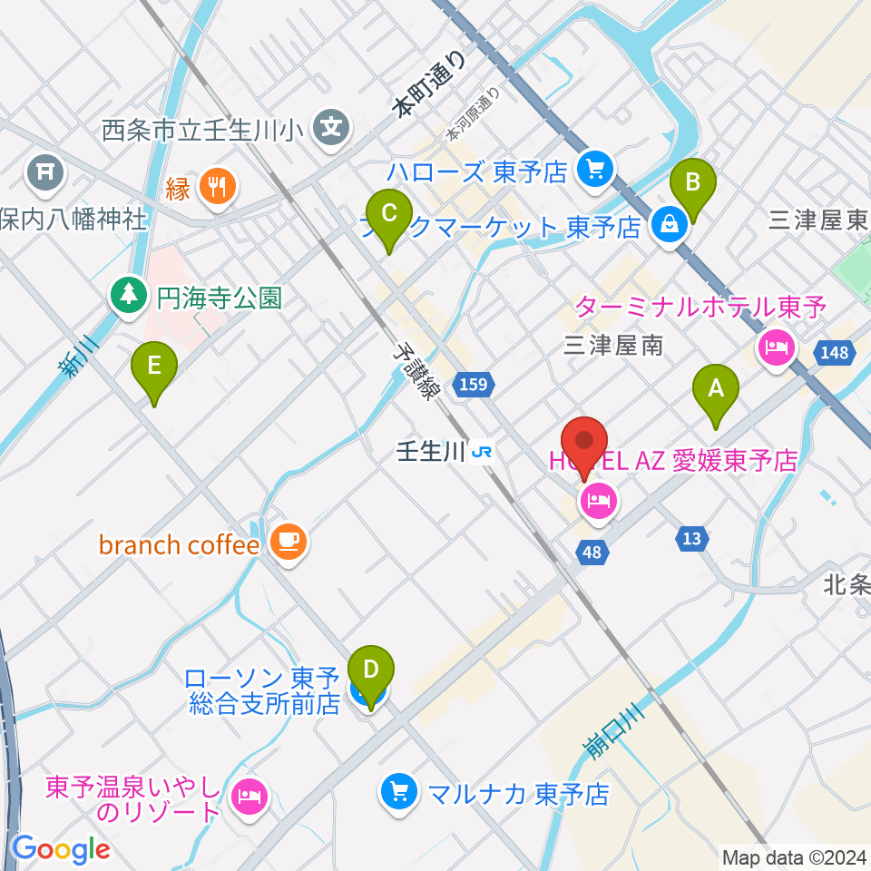 電王堂周辺のコンビニエンスストア一覧地図