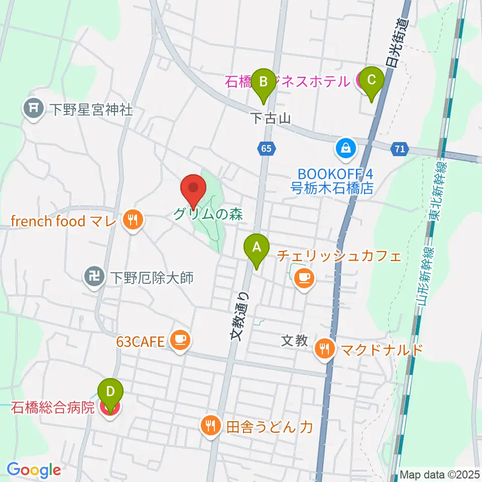 グリムの森・グリムの館周辺のコンビニエンスストア一覧地図