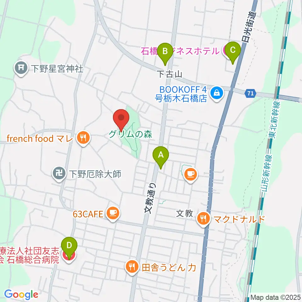 グリムの森・グリムの館周辺のコンビニエンスストア一覧地図