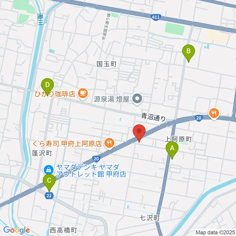 ボデガー東スタジオ周辺のコンビニエンスストア一覧地図