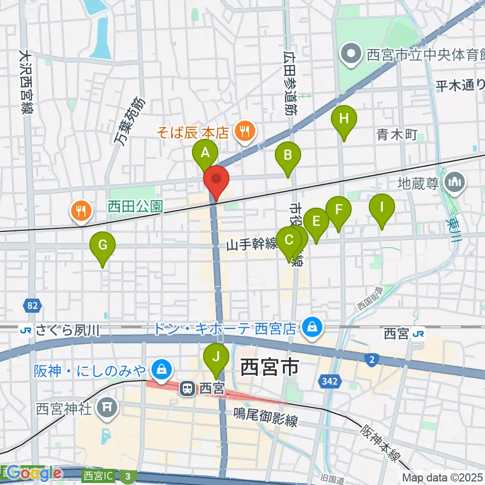 スタジオクリア周辺のコンビニエンスストア一覧地図