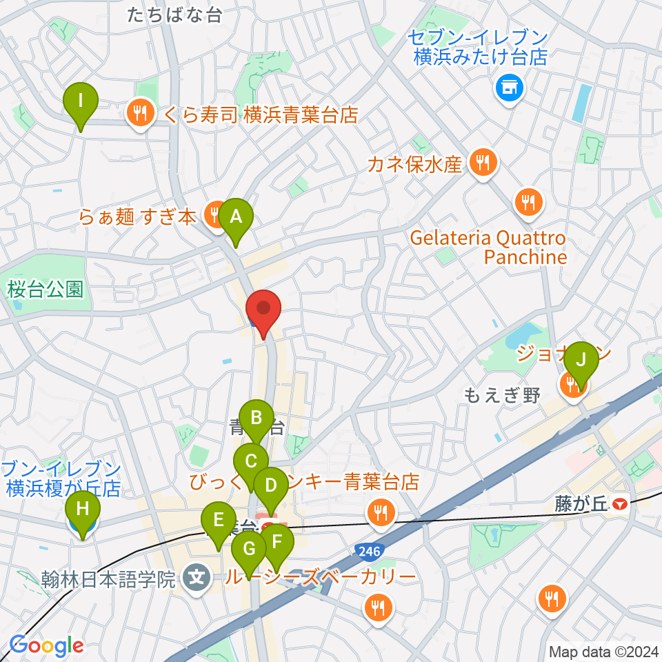 Tomo音楽教室周辺のコンビニエンスストア一覧地図