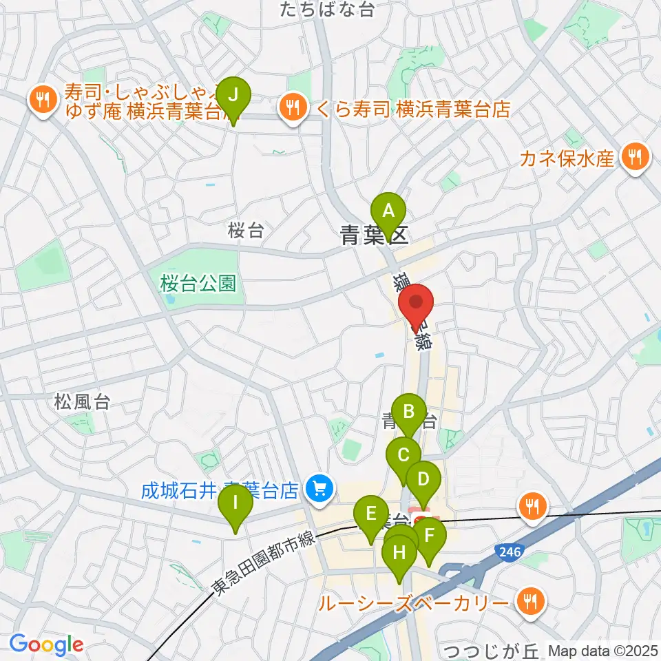 Tomo音楽教室周辺のコンビニエンスストア一覧地図