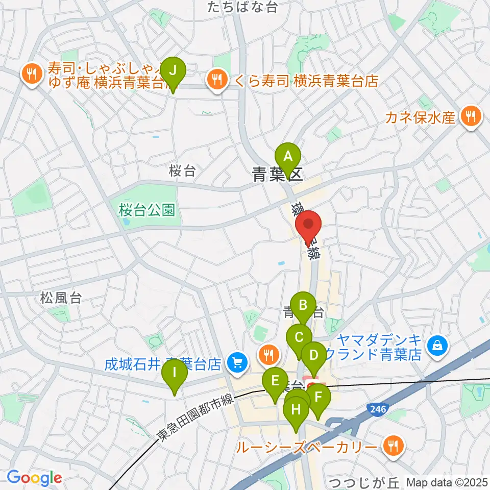 Tomo音楽教室周辺のコンビニエンスストア一覧地図