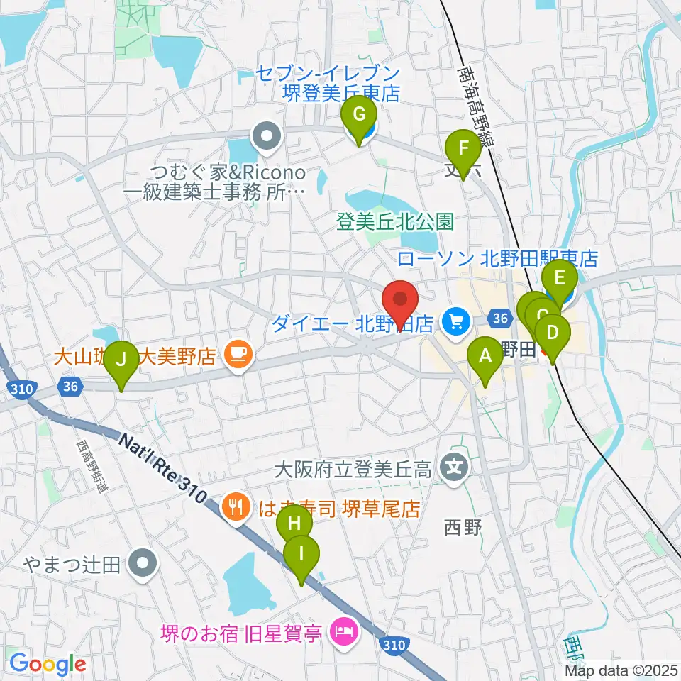 エレガントアカデミー周辺のコンビニエンスストア一覧地図