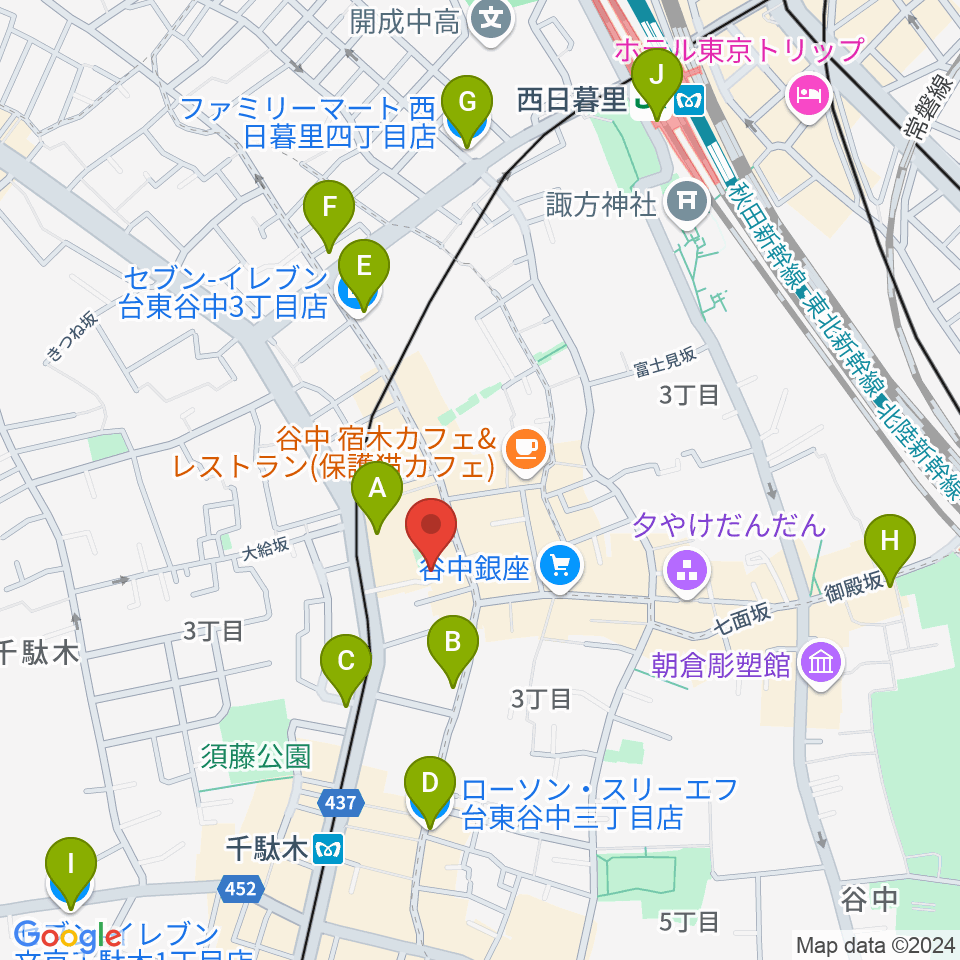 サミーミュージックワールド周辺のコンビニエンスストア一覧地図