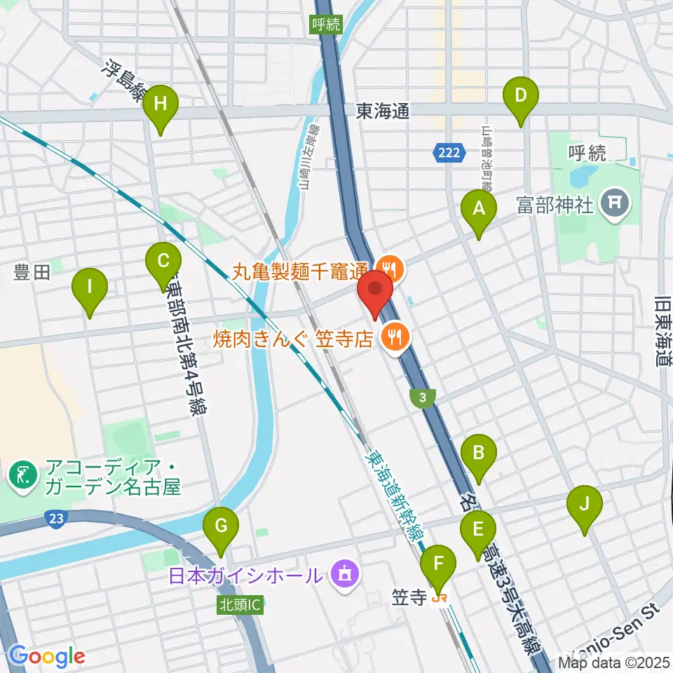 JB.STUDIO R1号店周辺のコンビニエンスストア一覧地図