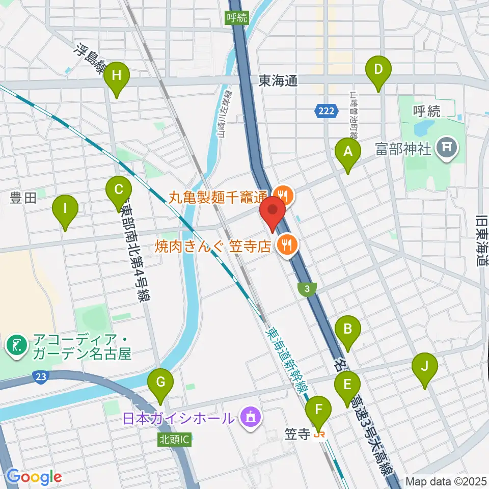 JB.STUDIO R1号店周辺のコンビニエンスストア一覧地図